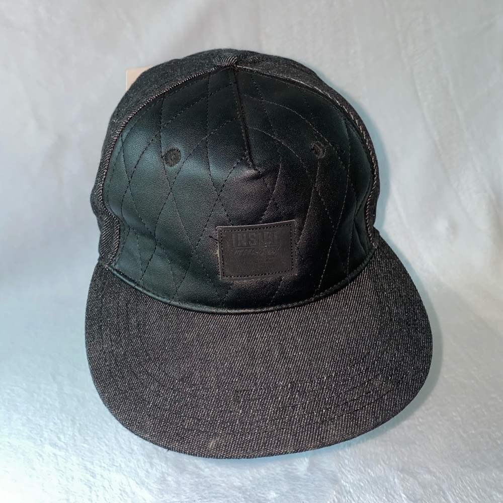 INSIDE | Black + Gray Flat Bill Adjustable OS Hat